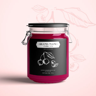 Förpackningsdesign för Cherry Sylt Burk