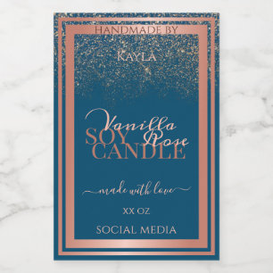 Förpackningsetikett för havskräfta Ro Guld Ram Mat Etikett