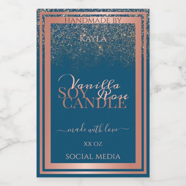 Förpackningsetikett för havskräfta Ro Guld Ram Mat Etikett (Singel etikett)