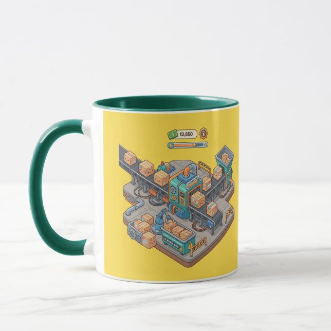 Förpackningsfabrik Jägare Grön Combo Mugg (Vänster)