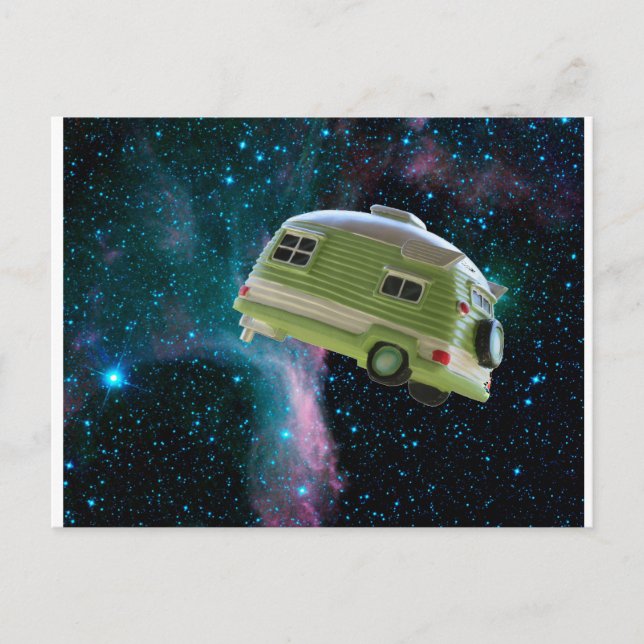 Förpassa släpvagnen till en stjärna vykort (Framsida)