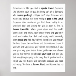 Förr har inget slut poster