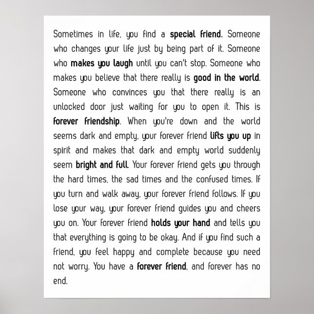 Förr har inget slut poster (Framsidan)