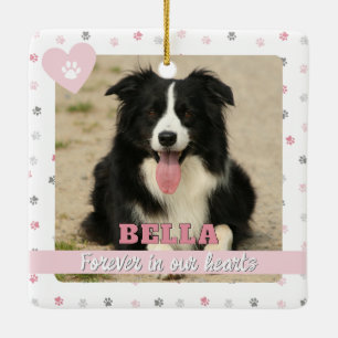 Förr i vår Hearts Rainbow Bridge Pet Loss Julgransprydnad Keramik