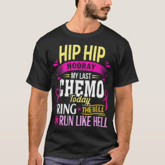 Förra chemo i dag Ring, Bell Cancer Warrior T Shirt
