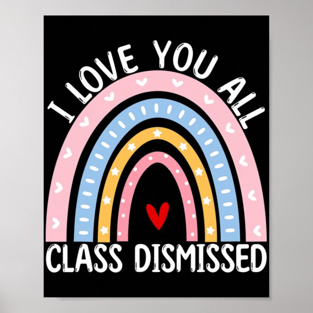 Förra dagen i skolan i Kärlek avskedades du alla. Poster (Framsidan)