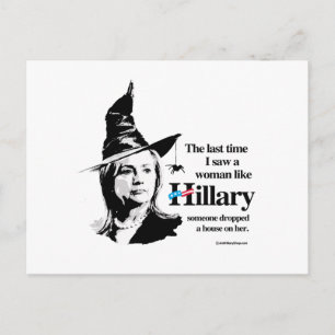 Förra gången såg jag en kvinna som Hillary Vykort