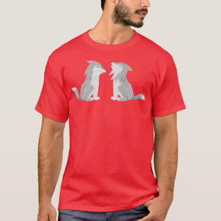 Förra minuten matchade Hanukkah par Varg Älskare T Shirt