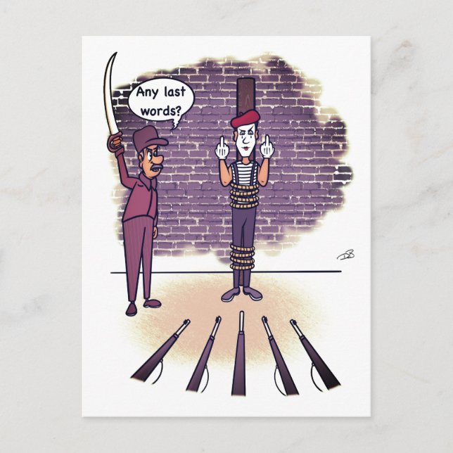 Förra Ord Funny Vykort (Framsida)