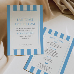 Förra popup på Kusten Bachelorette Helg Inbjudningar