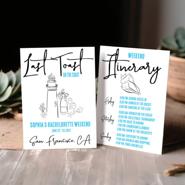 Förra samtalet om Bachelorette-partiet i Kusten He Inbjudningar (Skapare uppladdad)