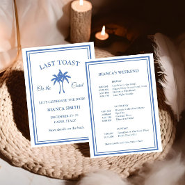 Förra samtalet om Kusten Bachelorette Helg Party Inbjudningar