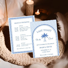 Förra samtalet om Kusten Bachelorette Helg Party Inbjudningar