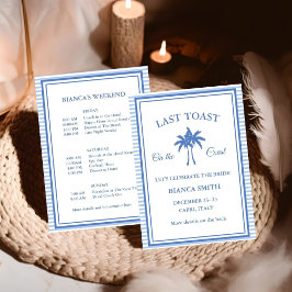 Förra samtalet om Kusten Bachelorette Helg Party Inbjudningar