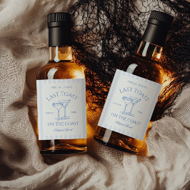 Förra samtalet om Kusten Bachelorette Helg Spritflaskor Etikett