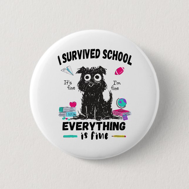 Förra skoldagen överlevt jag skolan knapp (Framsida)