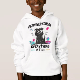 Förra skoldagen överlevt jag skolan t shirt