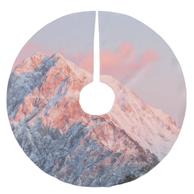 Förra sol-ljudet på Storžič, Slovenien Julgransmatta Borstad Polyester (Framsidan)