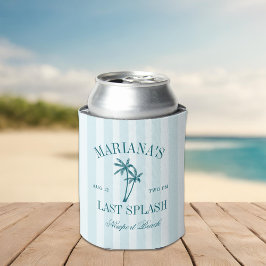 Förra Stänk Blue Teal Handflatan Bachelorette