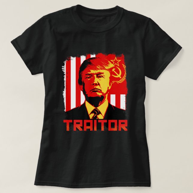 Förrädare av chefsordföranden Trump Anti Biden T Shirt (Design framsida)