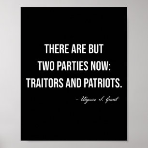 Förrädare Och Patrioter Republikansk Konservativ T Poster