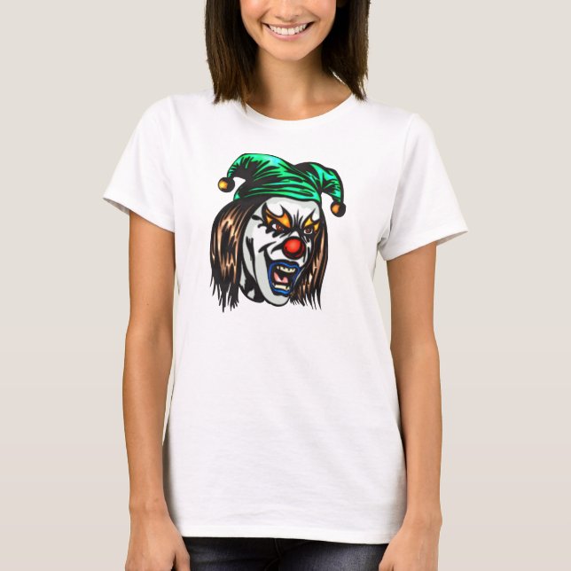 Förrädisk ond clown t-shirt (Framsida)