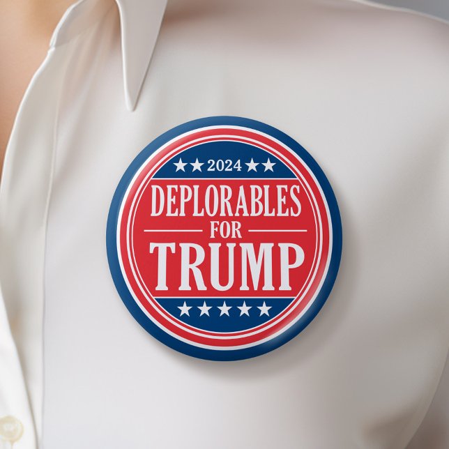 Förrådlig för Donald Trump - 2024 Knapp (Trump Campaign Button - Great Rally button for the Next Election)
