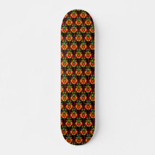 Förregling av stoppningsdockans huvudlåda Mönst Mini Skateboard Bräda 18,5 Cm