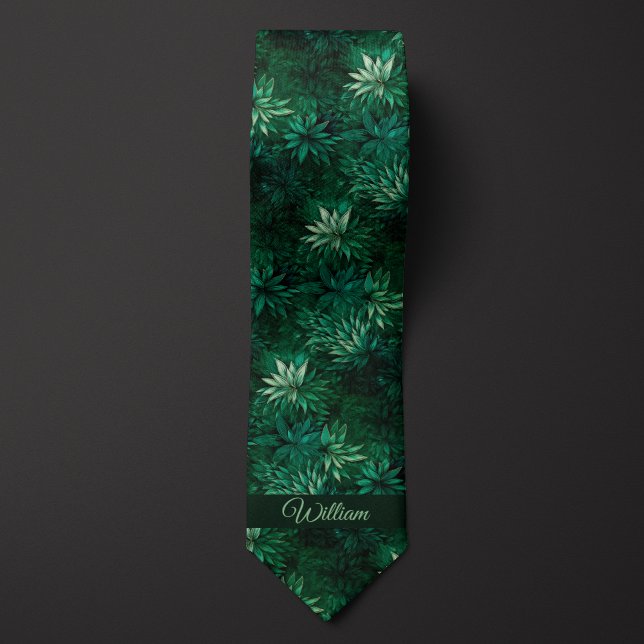 Forrest Green Botanisk Monogram Slips (Skapare uppladdad)