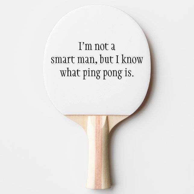 Forrest Gump Ping Pong Pingisracket (Framsidan)