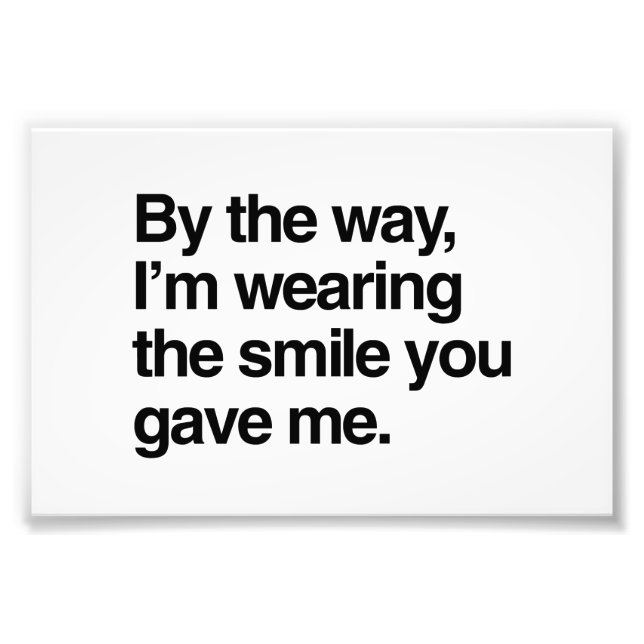 Förresten, jag ska gå på den mil du gav mig fototryck (Framsidan)