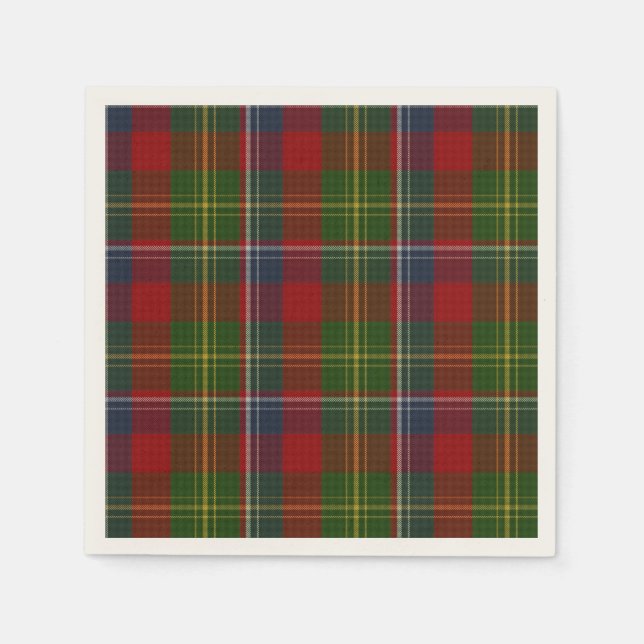 Forrester Tartan Rutat Pappersservetter (Framsidan)