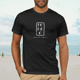 Forró forro dança dans logotyp black grått t shirt
