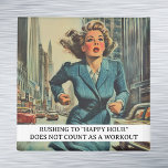 Förrusning till Lycklig-timmen Funny Retro 50s Magnet<br><div class="desc">Den här designen har skapats genom digital grafik. Det kan vara personlig i området att tillhandahålla eller anpassa genom att klicka för att anpassa ytterligare alternativ och ändra namn, initialer eller ord. Du kan också ändra texten färg och stil eller ta bort texten för en bilddesign. Kontakta mig på colorflowcreations@gmail.com...</div>
