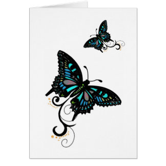 Förrymd fjäril hälsningskort