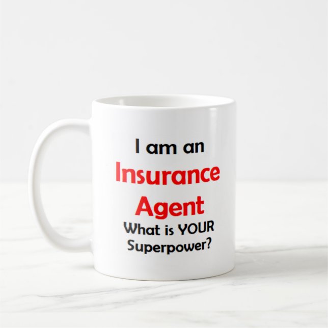 försäkring agent kaffemugg (Vänster)