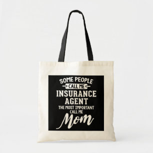 Försäkring Agent Mamma Gift kalla mig Mamma Tygkasse