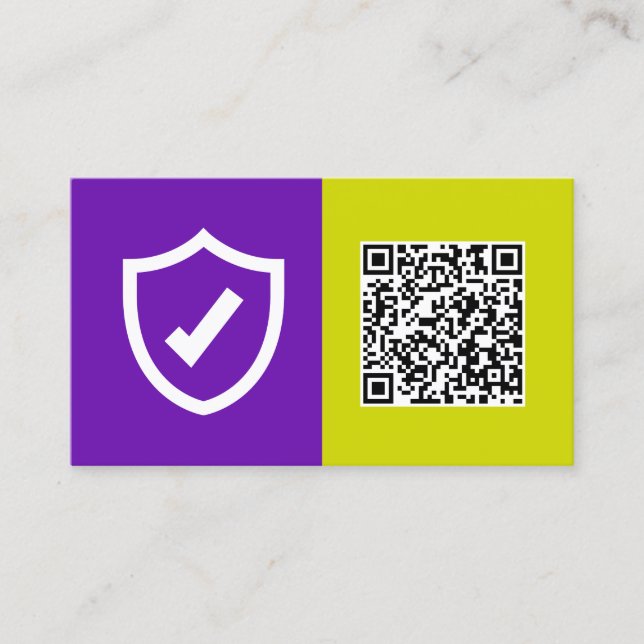 Försäkring i Agent Anpassningsbar QR Visitkort (Framsida)