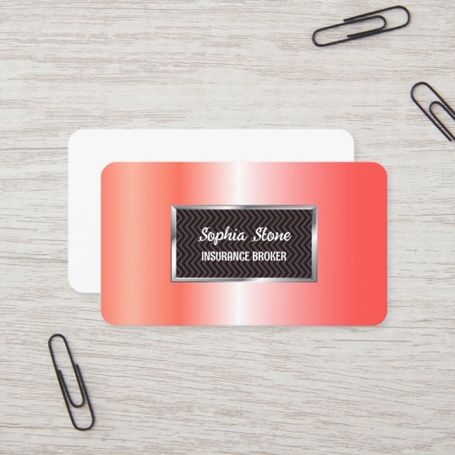 Försäkring i Agent Visitkort (Fram/Back In Situ)