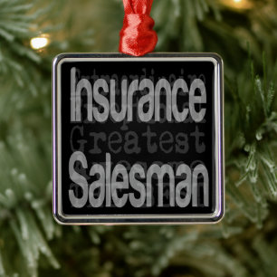 Försäkring Salesman Extraordinaire Metall Ornament