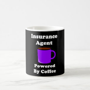 "Försäkringagent" som drivas av kaffe Kaffemugg