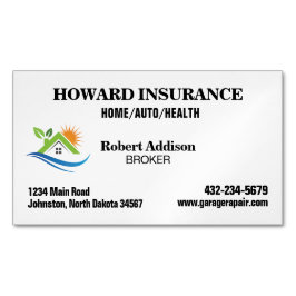 Försäkringsbolag Magnetiska Visitkort