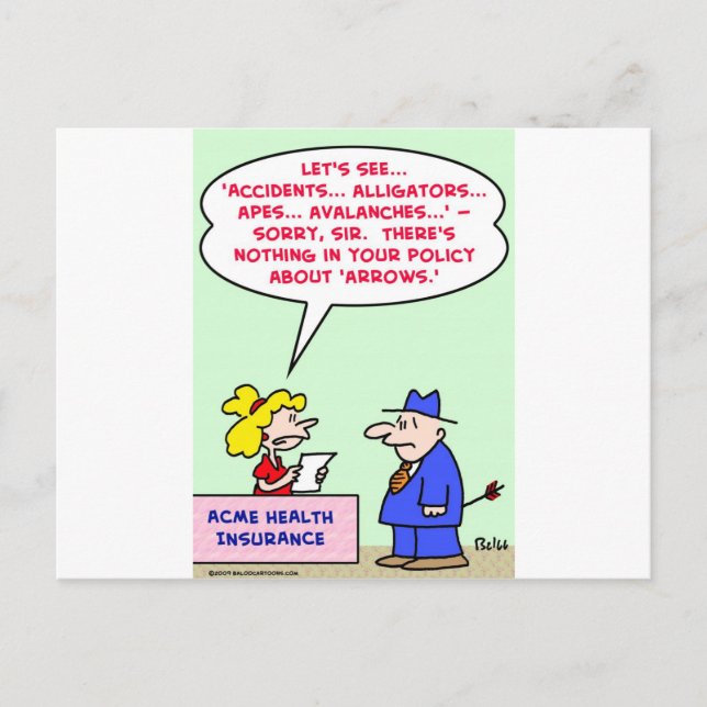 försäkringspolitiska pilar vykort (Framsida)