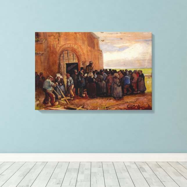Försäljning av byggnadsskrot av Vincent van Gogh Canvastryck (Insitu (trägolv))