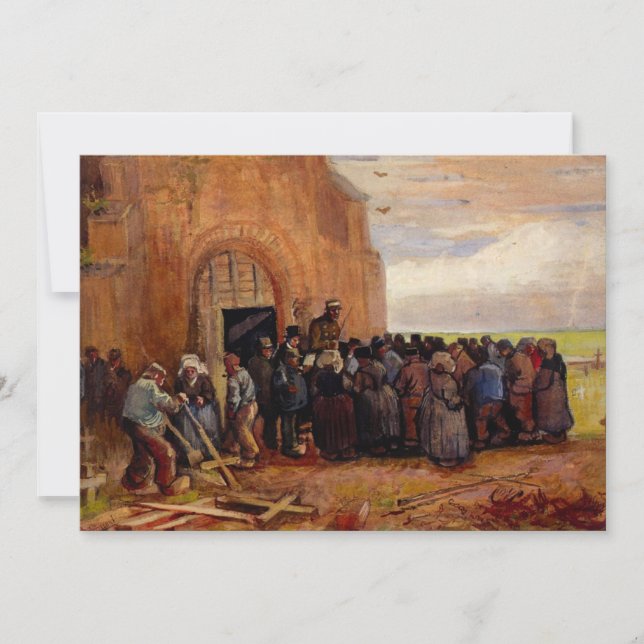 Försäljning av byggnadsskrot av Vincent van Gogh Inbjudningar (Framsida)