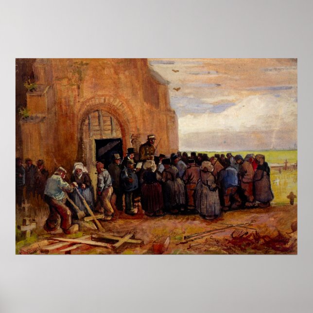 Försäljning av byggnadsskrot av Vincent van Gogh Poster (Framsidan)