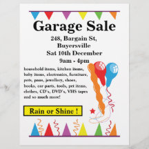 Försäljning av Garage Sale Sign Yard Sale