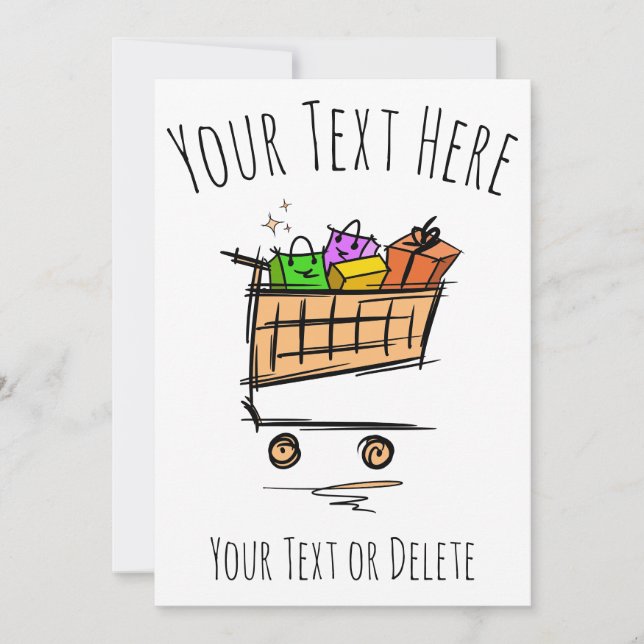 Försäljning av kundvagn/vagn/vinter för fullt. Frä Inbjudningar (Framsida)