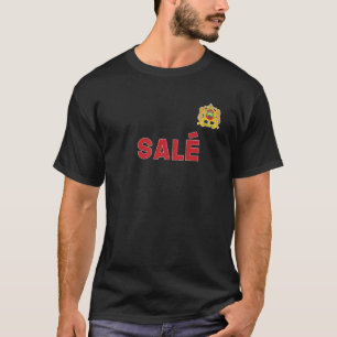 Försäljning av marockansk nationalFlagga Heart Emb T Shirt