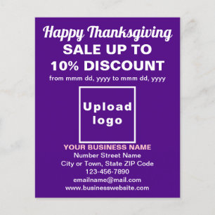 Försäljning av Thanksgiving på Lila Flyer